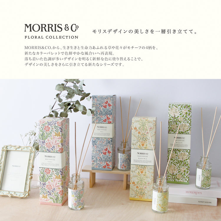 【MORRIS & CO.】FLORAL COLLECTION モリス リードディフューザー(ウッドランドウィーズ)