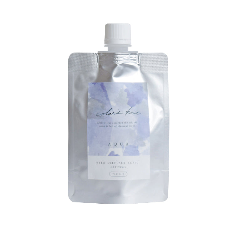 カラーズノット color’s knot リードディフューザー 詰め替え レフィル 90ml ルームフレグランス ルームディフューザー 芳香剤 (アクア)