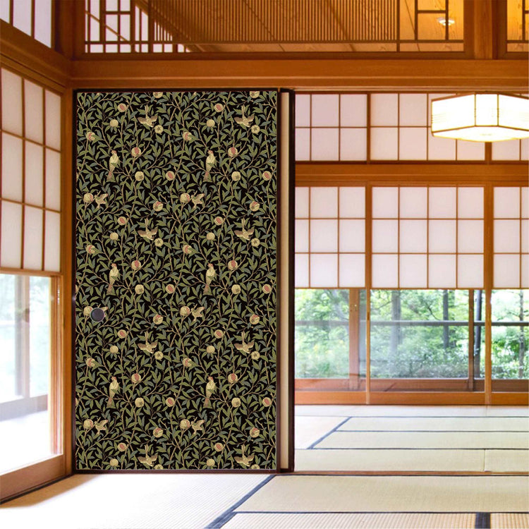 【MORRIS & CO.】新柄 (受注生産) Morris FUSUMA ふすま 襖 DIY バード&ポメグラネイト 2m×2枚