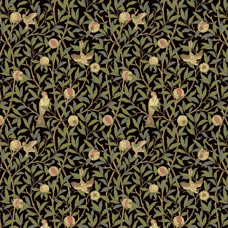 【MORRIS & CO.】新柄 (受注生産) Morris FUSUMA ふすま 襖 DIY バード&ポメグラネイト 2m×2枚