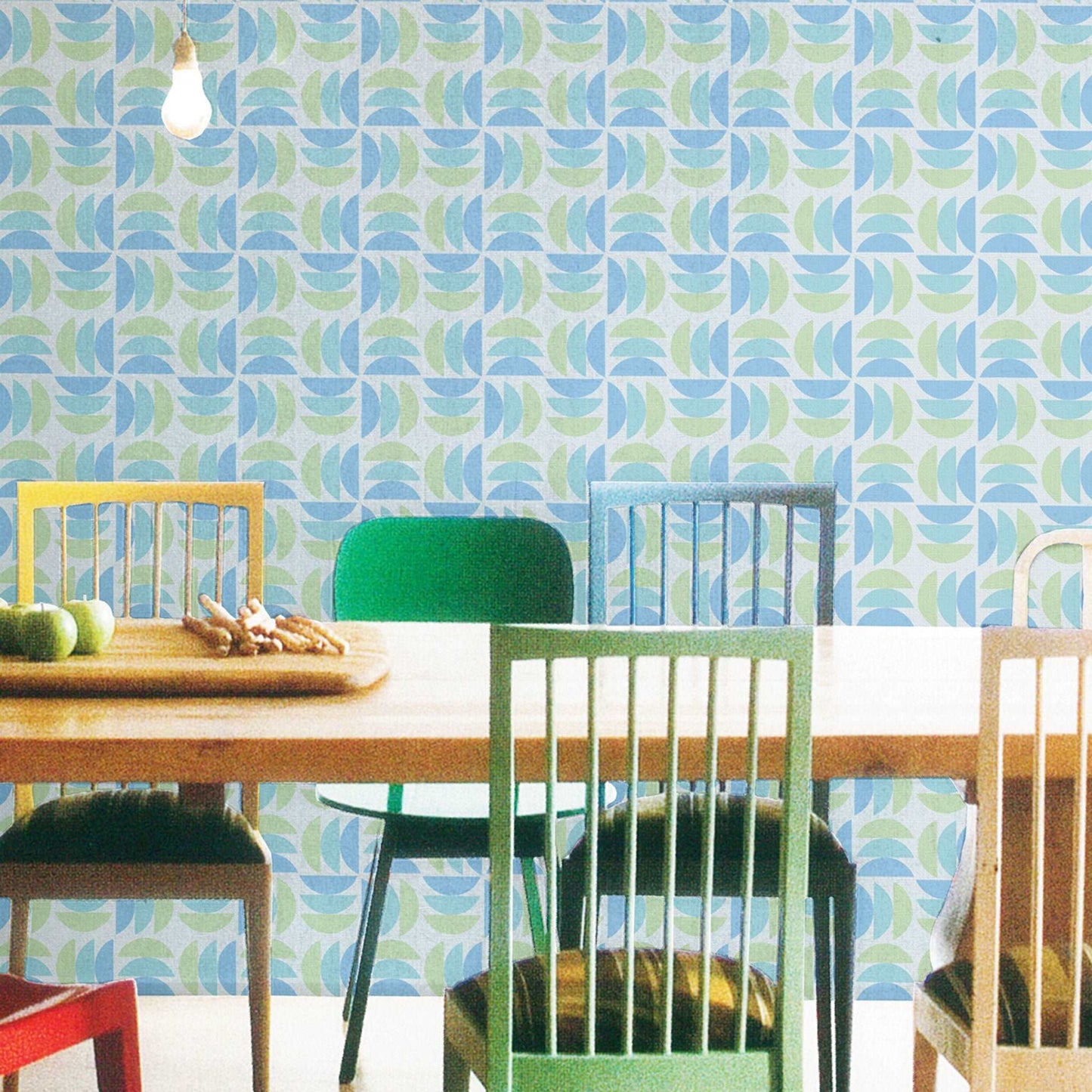 【Linden】ハレルヤシール壁紙 《スリーディッシュ ブルー》DIY 壁紙 リメイク