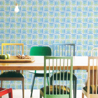 【Linden】ハレルヤシール壁紙 《スリーディッシュ ブルー》DIY 壁紙 リメイク