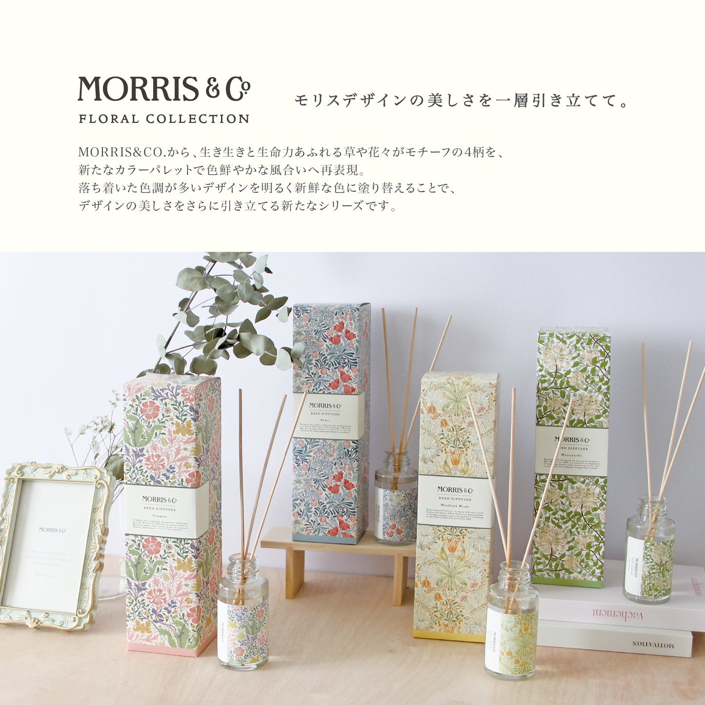 【MORRIS & CO.】FLORAL COLLECTION  モリス リードディフューザー