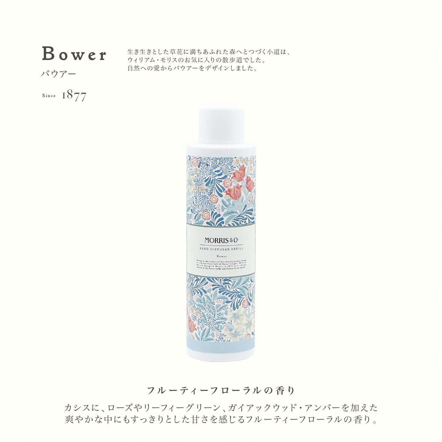 【MORRIS & CO.】FLORAL COLLECTION  モリス リードディフューザー レフィル