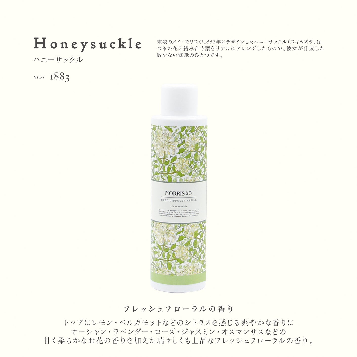 【MORRIS & CO.】FLORAL COLLECTION  モリス リードディフューザー レフィル