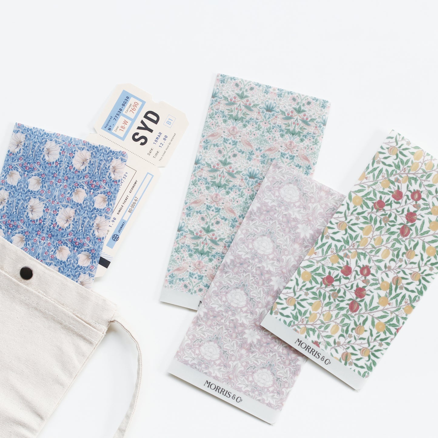 【MORRIS & CO.】SIMPLY MORRIS シンプリーモリス チケットホルダー マスクケース クリアファイル