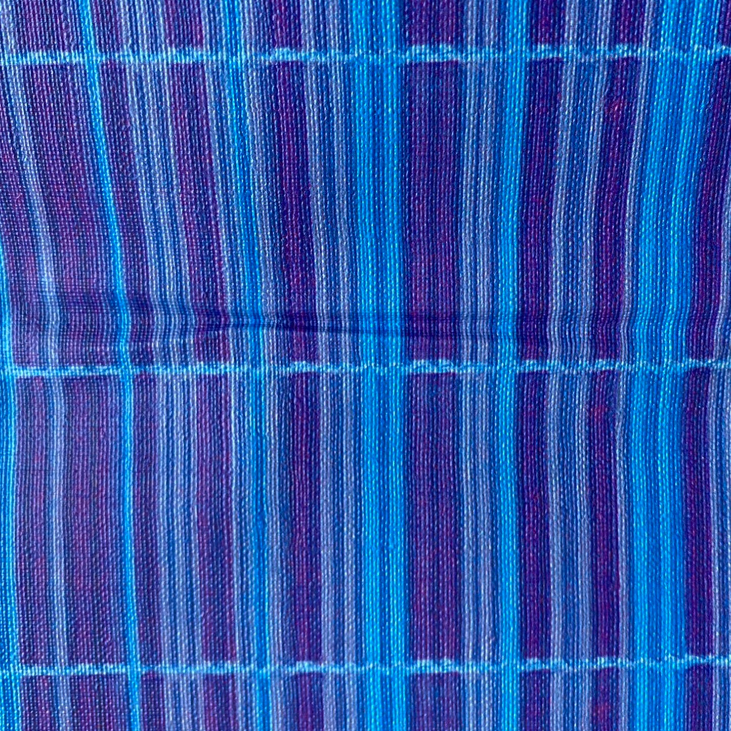 《アウトレットセール》【Linden】ハレルヤシール壁紙 (チェックストライプ ブルー)DIY 壁紙 リメイク