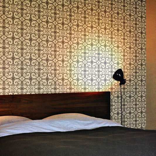 【Linden】ハレルヤシール壁紙 《パピヨンフェンス ブラック》DIY 壁紙 リメイク