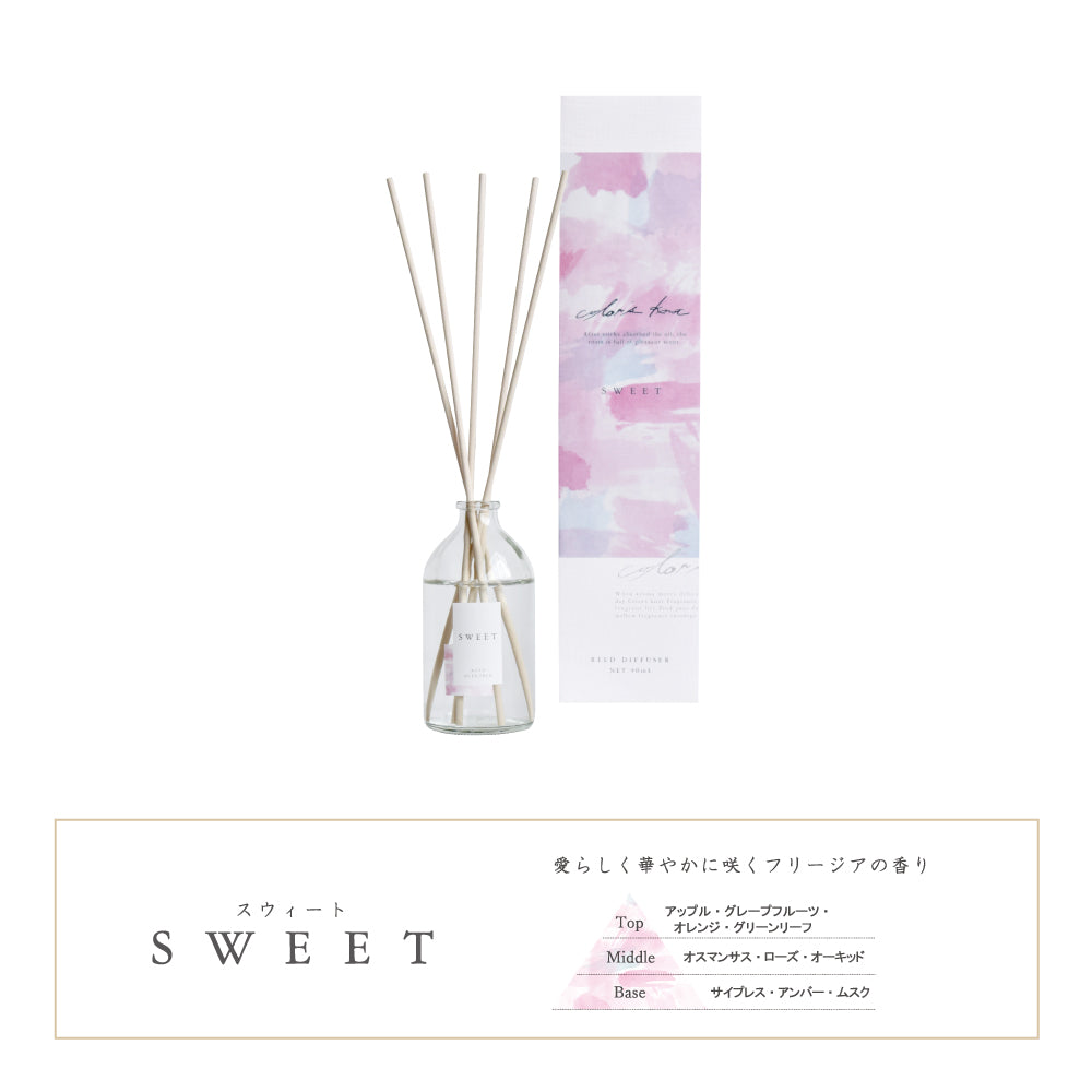 カラーズノット color’s knot リードディフューザー 90ml ルームフレグランス ルームディフューザー 芳香剤 (フローラル)