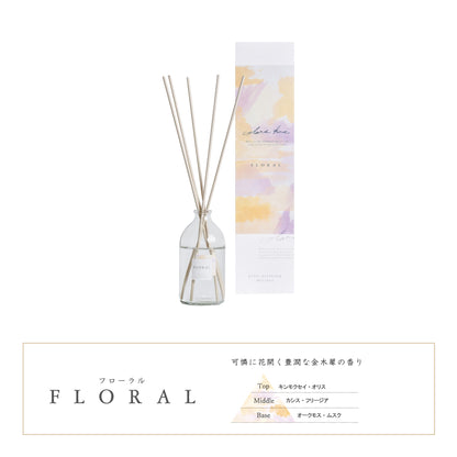 カラーズノット color’s knot リードディフューザー 90ml ルームフレグランス ルームディフューザー 芳香剤 (フローラル)