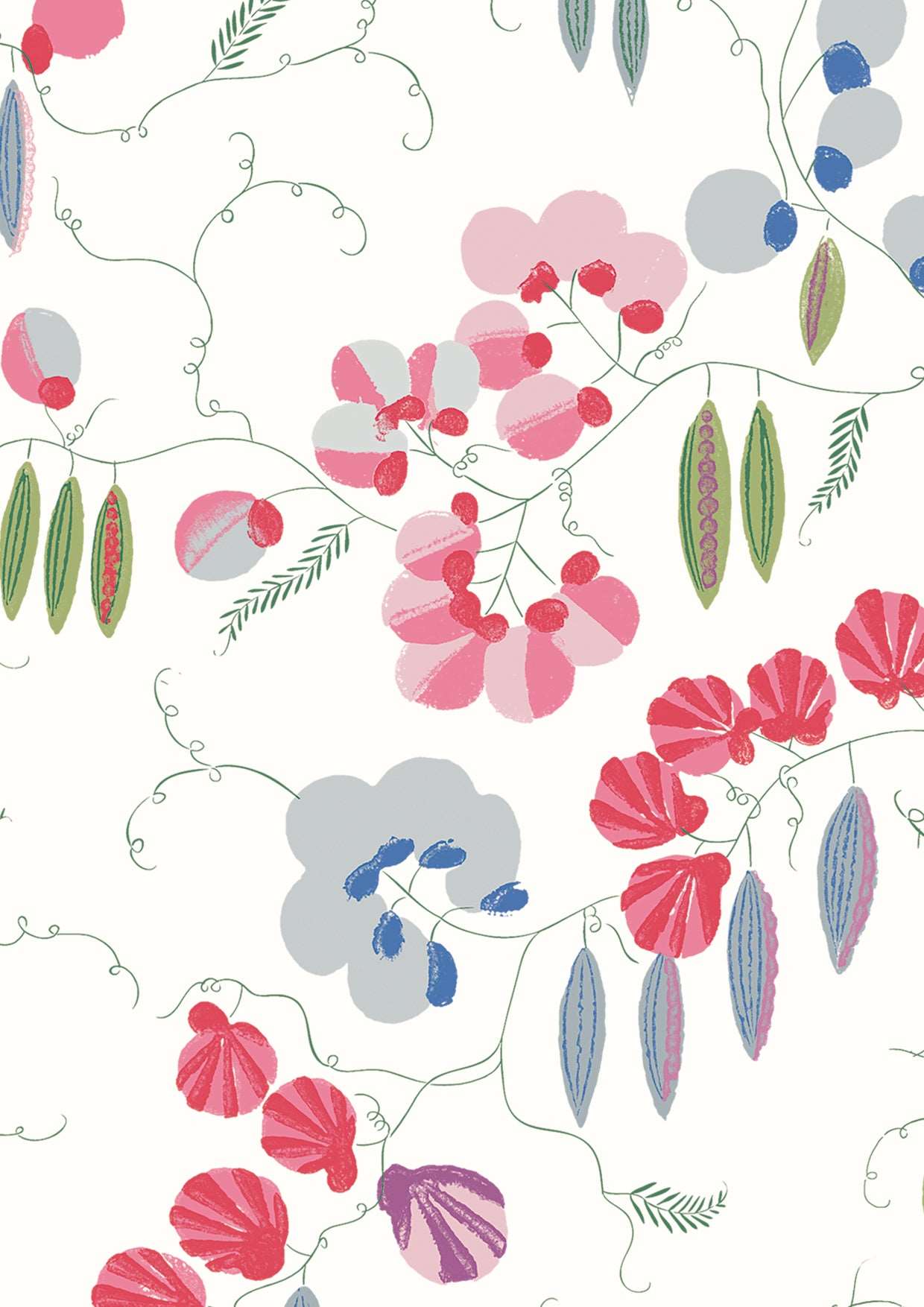 【上野リチ L.Rix Fantasy 】(受注生産)ふすま 襖 FUSUMA そらまめ しろ 2m×2枚