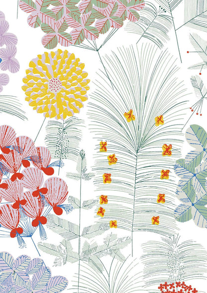 【上野リチ L.Rix Fantasy 】 (受注生産)ふすま 襖 FUSUMA はなぞの からー 2m×2枚