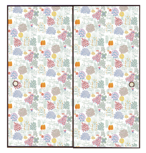 【上野リチ L.Rix Fantasy 】 (受注生産)ふすま 襖 FUSUMA はなぞの からー 2m×2枚
