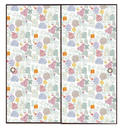 【上野リチ L.Rix Fantasy 】 (受注生産)ふすま 襖 FUSUMA はなぞの からー 2m×2枚