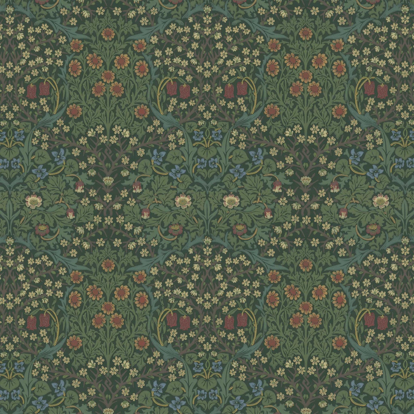 【MORRIS & CO.】新柄 (受注生産) Morris FUSUMA ふすま 襖 DIY ブラックソーン 2m×2枚