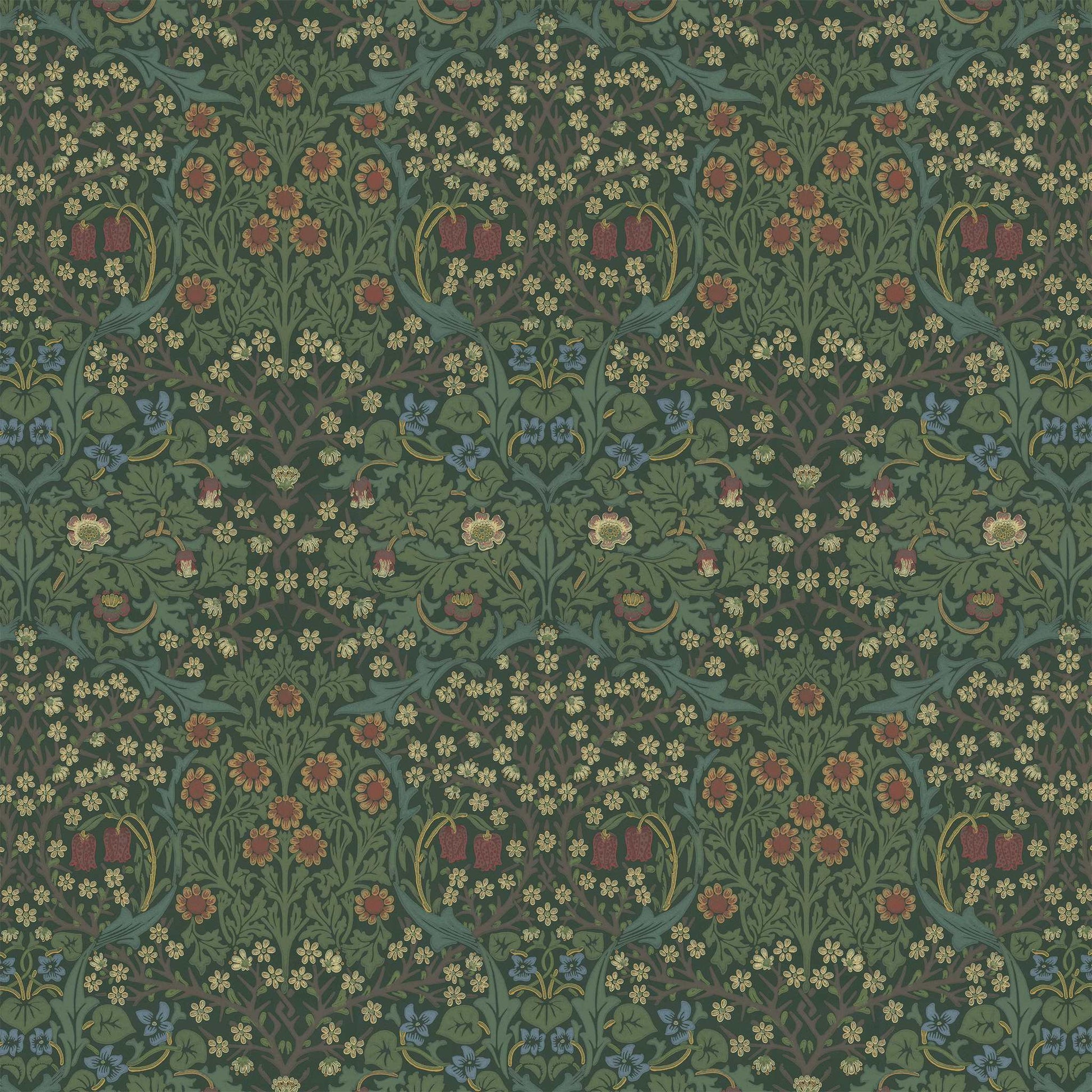 【MORRIS & CO.】新柄 (受注生産) Morris FUSUMA ふすま 襖 DIY ブラックソーン 2m×2枚