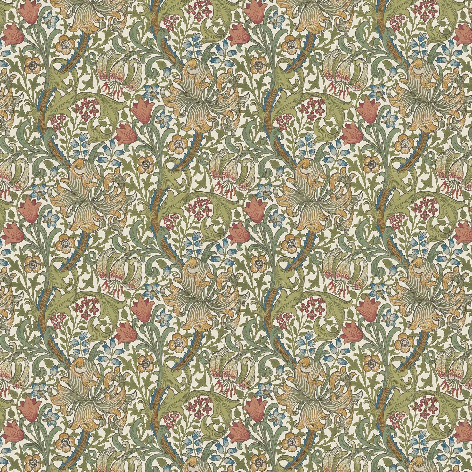 【MORRIS & CO.】新柄 (受注生産) Morris FUSUMA ふすま 襖 DIY ゴールデンリリー 2m×2枚