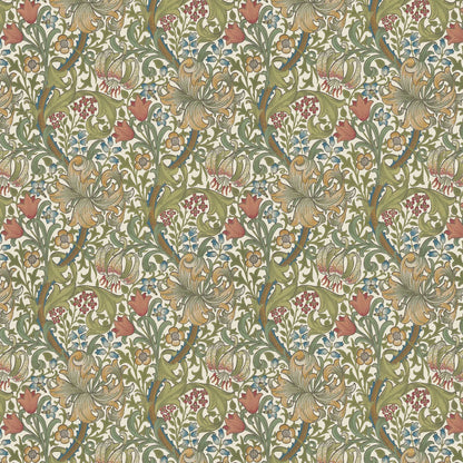 【MORRIS & CO.】新柄 (受注生産) Morris FUSUMA ふすま 襖 DIY ゴールデンリリー 2m×2枚