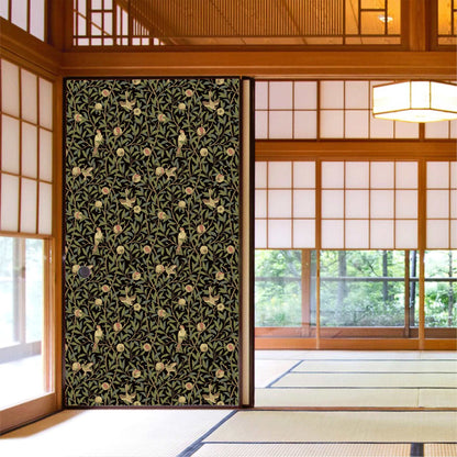 【MORRIS & CO.】新柄 (受注生産) Morris FUSUMA ふすま 襖 DIY バード＆ポメグラネイト 2m×2枚