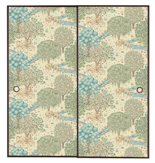 【MORRIS & CO.】(受注生産) Morris FUSUMA ふすま 襖 DIY ブルック・小川 2m×2枚