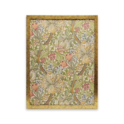 【MORRIS & CO.】壁紙額装 Lサイズ（ゴールデンリリー）