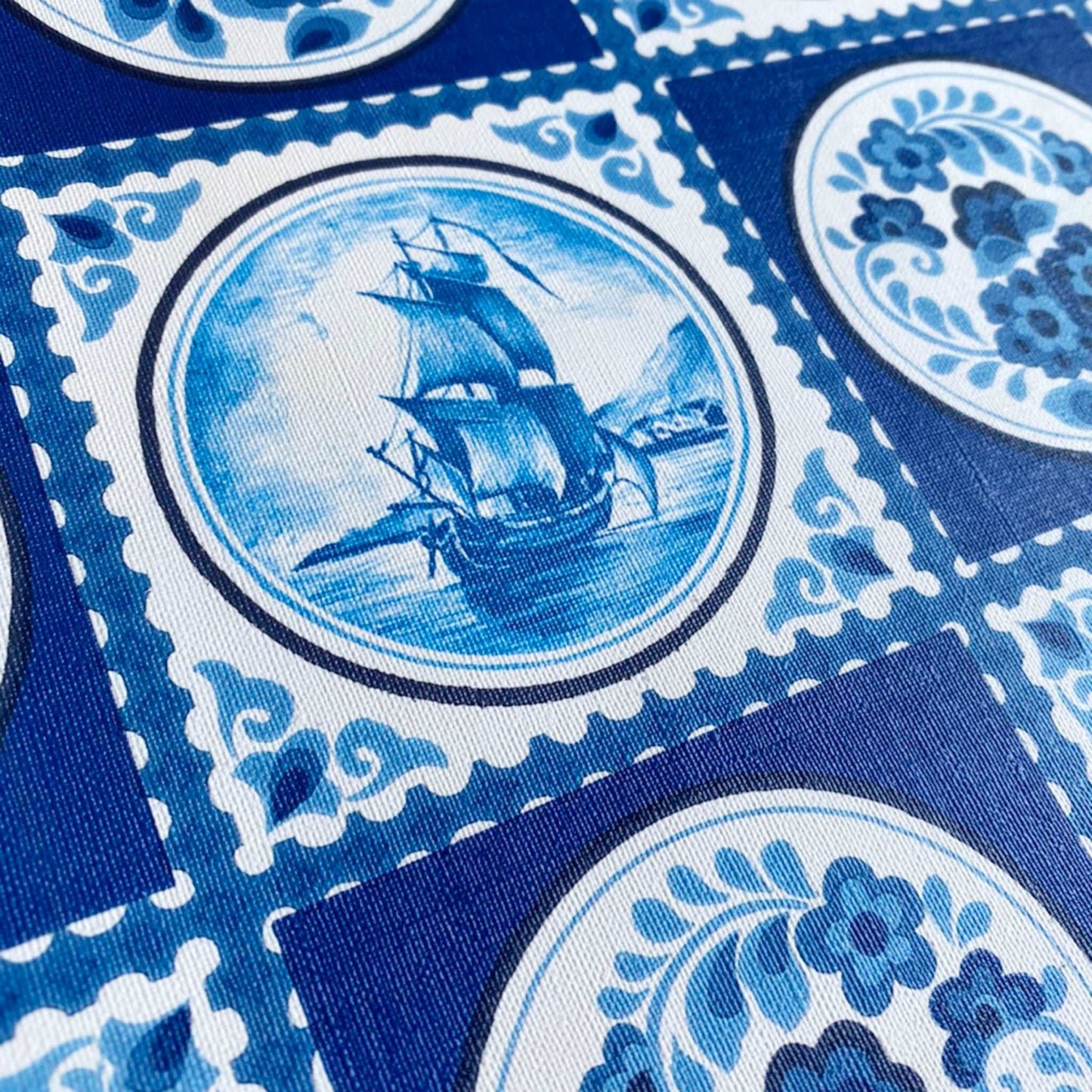 【Linden】ハレルヤシール壁紙 《カントリーブルー》DIY 壁紙 リメイク