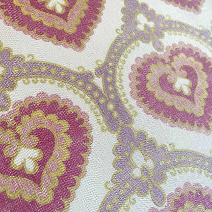 【Linden】ハレルヤシール壁紙 《ハートダマスク》DIY 壁紙 リメイク