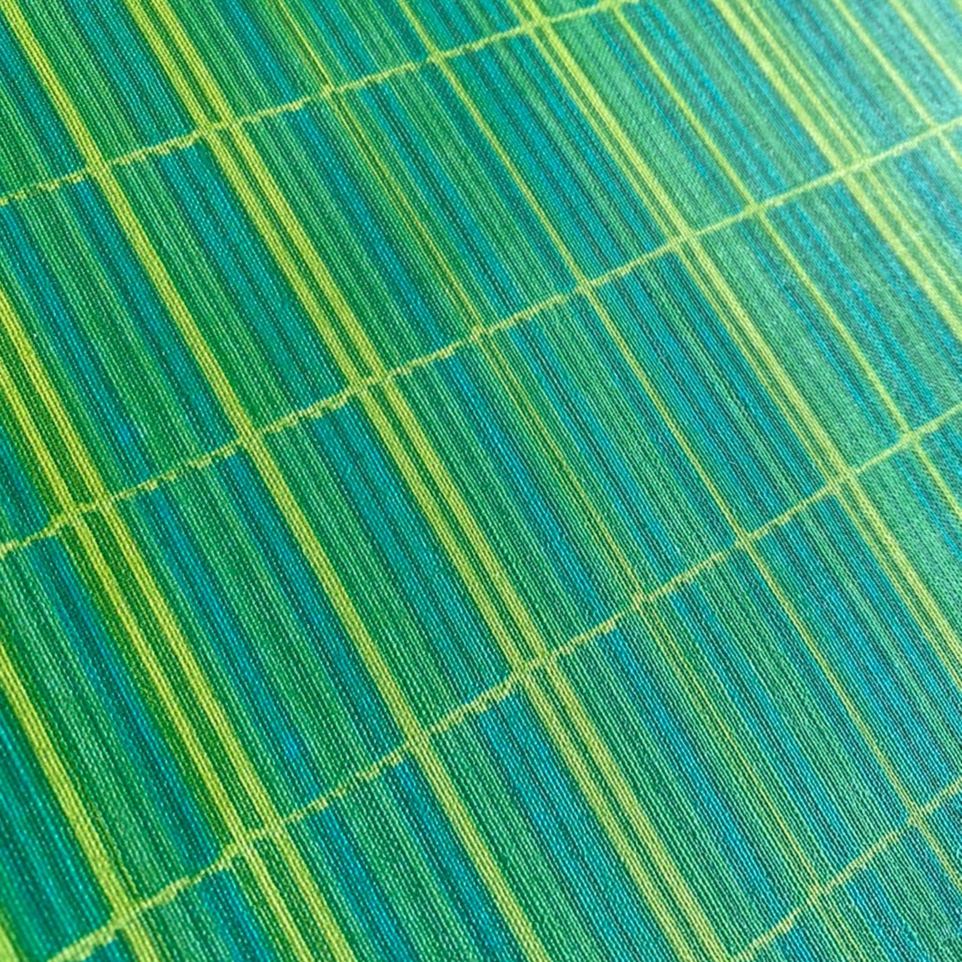 【Linden】ハレルヤシール壁紙 《チェックストライプ グリーン》DIY 壁紙 リメイク